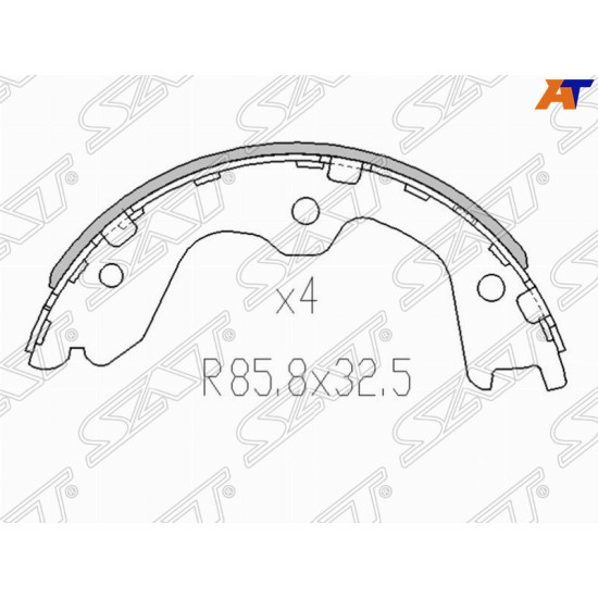 Колодки ручного тормоза Nissan Teana J31/J32/J33 SAT