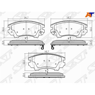 Колодки тормозные перед OPEL ASTRA J SAT