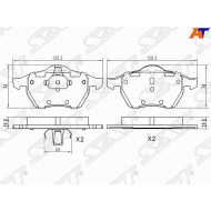 Колодки тормозные перед OPEL VECTRA B 96-02 SAT