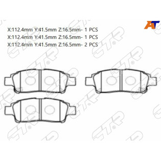 Колодки тормозные перед TOYOTA PLATZ/ VITZ/PROBOX 00- CTR