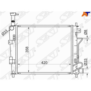 Радиатор KIA PICANTO/MORNING 11-17 SAT