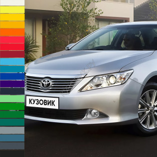 Бампер передний в цвет кузова Toyota Camry V50 (2011-2014) с отверстиями под парктроники